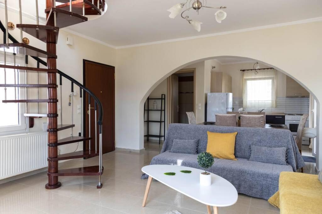 Port View House-Comfy Family Apartment-Panoramic View Néa Péramos Buitenkant foto