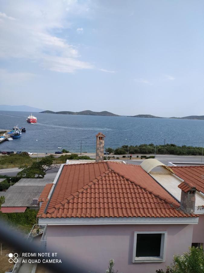 Port View House-Comfy Family Apartment-Panoramic View Néa Péramos Buitenkant foto